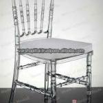 Clear Crystal Resin Napoleon Chair with Cushion-PR-EF-005a