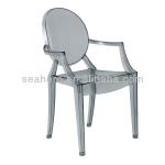 China Manufacturer Taizhou Sea-hero PC Italian Design Louis Ghost plastic Chair-PC885