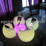 plastic table chair / led plastic commercial furniture-GR-PL49