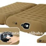 King Size Flocked PVC Inflatable Built-in Pump Air Bed