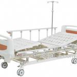 hospital furniture Two function manual bed with ABS headboards-HH/BC-F-3-G-020