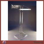 Contemporary Clear Acrylic Church Lectern Podium /Cheap Church Pulpit with Cross