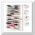 36 pair folding front door mounted shoe rack-TT24