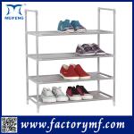 4 layers shoes display shelf plastic folding metal shoe rack-99XB001/folding metal shoe rack