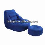 Durable inflatable air sofa/inflatable sofa with footrest