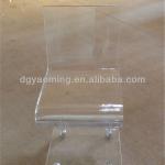 New design acrylic chair with casters Special conference chair