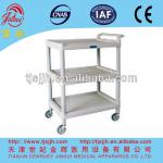 B28 ABS medicine dispensing cart with three shelves