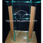 JDZ-AL462 Hot sale customized Logo modern design acrylic church pulpit| lectern| podium