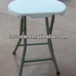 Blow mold plastic folding stool
