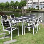 New arrival PS outdoor furniture/plastic wood furniture/polywood furniture with aluminum frame