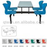 restaurant table with 4 plastic chairs-HXP-TC906