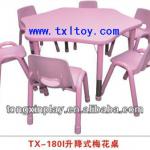 Kids plastic table and chair set TX-180I