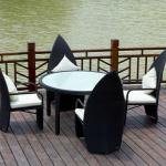 PE rattan outdoor or indoor furniture dining table chair