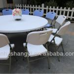 5ft hotel foldable plastic round tables