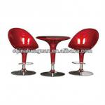 Modern colorful ABS bar chair and bar table