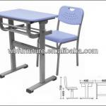 WB-2126 school desk and chair/high school furniture