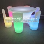 Glowing waterproof led restaurant furniture tables and chairs /led feast furniture/