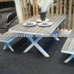 KD polywood long bench and table