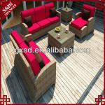 SD new disign outdoor sofa aluminum &amp; strap patio set