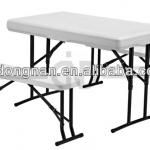 Camp Table with Folding Bench Seats