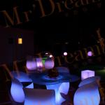 illuminated LED Furniture/ Led Dining chair Dining sets