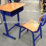 cheap school furniture student desk with chair/school single desk and chair