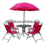 T-124 garden steel chair with umbrella