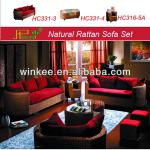 rattan traditional living room sets-331 SOFA