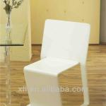 customize white acrylic back rest chair cool and artistic chair for restaurant hotel