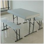 Plastic folding Table with benchs