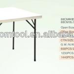 88cm plastic folding square table(blow mould,HDPE)