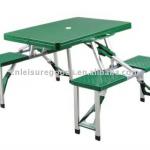 Plastic camping folding picnic table