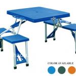 foldable outdoor picnic table with umbrella-