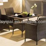 rattan aluminium garden chairs outdoor table glass