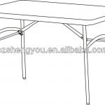 Cheap plastic portable outdoor table-SF-C123
