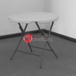 80cm White Round Plastic Folding Table