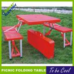 DA1502 plastic folding table outdoor plastic table with seat