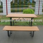 6 seater recycled plastic dining table