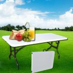 6-Foot plastic fold-in-half table-BXZ182