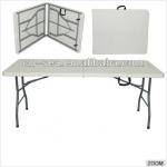6ft 183cm plastic banquet folding table/regular camping foldable table/blowing mold HDPE outdoor leisure table-HY-Z183