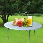 6ft round folding table