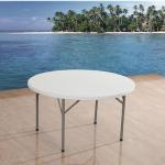 48-in Circle Steel Folding Table