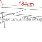 regular camping foldable table/blowing mold HDPE outdoor leisure table
