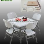 square folding dining table, square folding table, plastic dining table