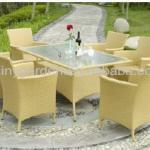 beautiful high quality rattan dining table and chair-SG212023