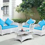 White rattan outdoor furniture JJSFR-78