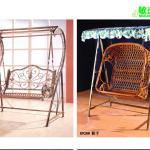 Metal frame Outdoor Rattan garden chair-8929# &amp; 8930#