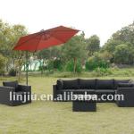 OUTDOOR RATTAN CORNER SET/ GARDEN 7 PCS CONOR SET-ITEM:100031