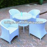 Aluminium frame rattan conversation 2-4 seating set