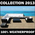 Outdoor Resin Wicker Poly Rattan Garden Furniture Sectional Lounge-XXL